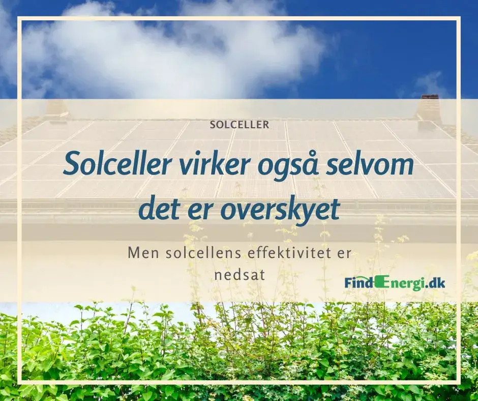 virker solceller naar der er overskyet